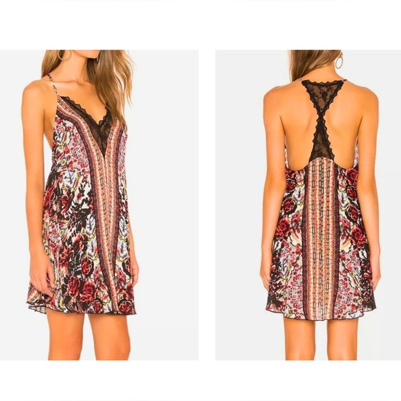FREE PEOPLE Love Bird Printed Mini Dress - Picture 1 of 10